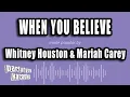 Download Lagu Whitney Houston \u0026 Mariah Carey - When You Believe (Karaoke Version)