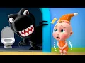 Download Lagu Monster in the Dark | Don't Be Afraid Of Monsters | T-Rex | Super Sumo Nursery Rhymes \u0026 Kids Songs