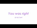 You was right - Lil Uzi