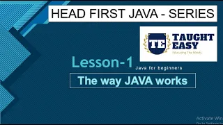 Head First Java Lesson 1 How Java works JAVA for beginners