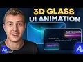How I Designed THIS 3D Glass UI Animation in After Effects Motion Design Tutorial