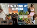 rebuilding my routine after travel morning routine healthy cooking training
