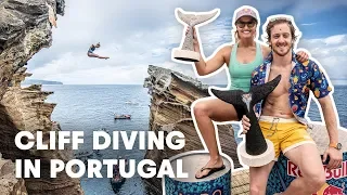 the winning cliff dives from red bull cliff diving 2019 portugal