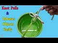 How to tie REMOTE RELEASE KNOT Useful for Lowering Down Objects 9DIYCrafts