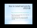 How to install keil ARM for LPC2148