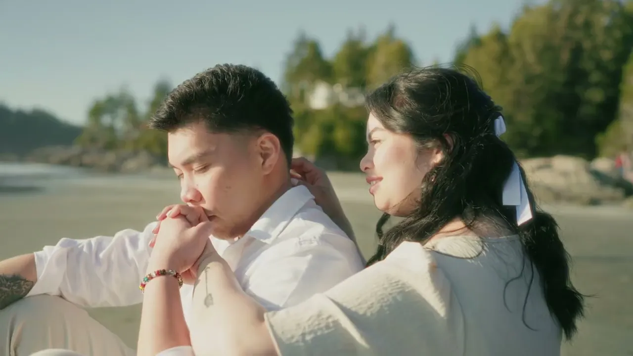 Watch Grace & Franco’s engagement film at Tonquin Beach - Tofino, BC — video preview