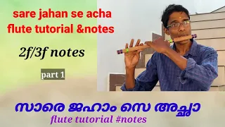 sare jahan se acha flute tutorial biju flute and gold
