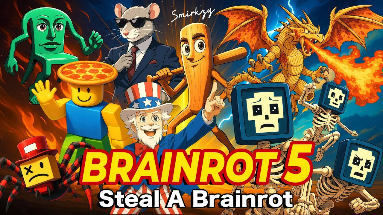 Smirkzy - Brainrot Anime Opening Song Pt. 5 (Official Music Video) feat. Steal a Brainrot Characters Smirkzy - Brainrot Anime Opening Song Pt. 5 (Official Music Video) feat. Steal a Brainrot Characters