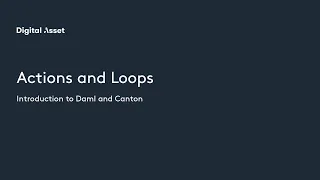 Lesson 9 Actions and Loops