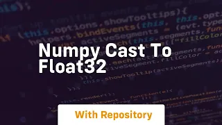 numpy cast to float32