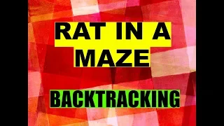 RAT IN A MAZE using backtracking C