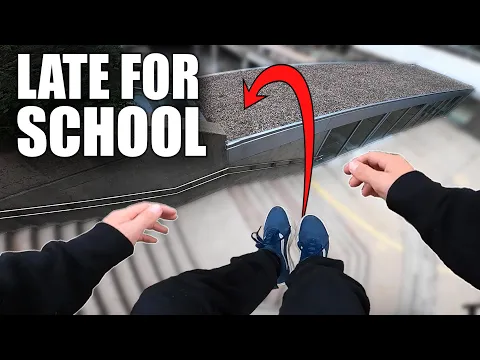 Late for Online Class - Parkour POV \u0026 3RD Person