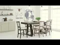 Plank Road Charcoal Kimler Counter Height Dining Room Set from Kincaid Furniture