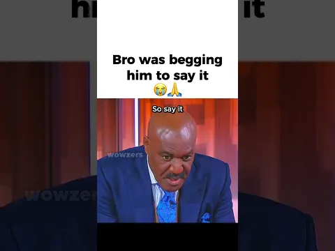 Why did he not say it 😭