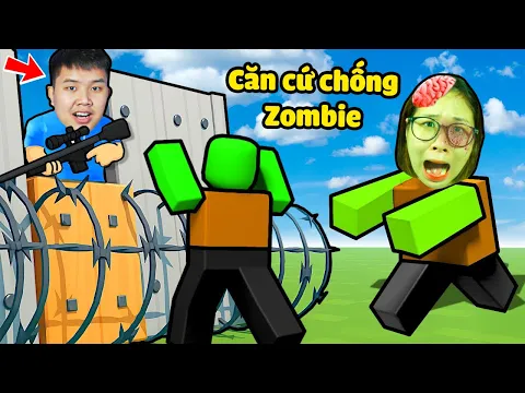 Video Thumbnail: Xây căn cứ để sống sót chống lại Zombie tấn công trong Roblox dead shelter cùng bqThanh & Ốc