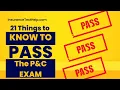 21 Things you Need to Know to pass the P C Insurance Exam