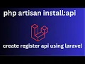 Laravel API Authentication Complete Register System Sanctum