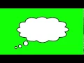 Comics Think Bubble animated Greenscreen Free Footage