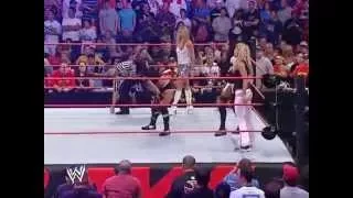 trish stratus and ashley vs victoria candice michelle and torrie wilson
