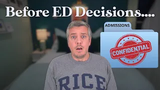 What Really Happens Before Early Decision Decisions Come Out