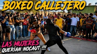 Boxeo en el BARRIO y las MUJERES sacaron la casta 🔥 Por un PREMIO EN EFECTIVO 💵🔥