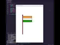Drawing indian flag using turtle python Republic day India