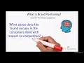 Creating Positioning Map