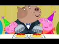 Download Lagu Peppa Pig And George Go For A Birthday Meal | Peppa Pig Official Channel Family Kids Cartoons