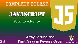 Sort and Reverse Array in JavaScript in