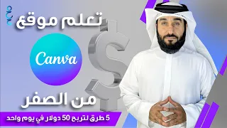 شرح موقع كانفا للتصميم للمبتدئين 