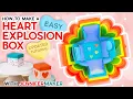 How to Make an Explosion Box DIY Valentine s Day Explosion Box UPDATED Cricut Tutorial