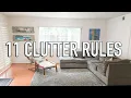 How to Stay Clutter Free - 11 Clutter Free Rules