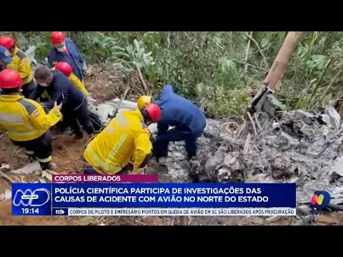 Investigações sobre queda de avião no Norte do estado avançam com apoio da Polícia Científica