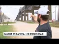 I-10 bridge severely damaged by crash involving 18-wheeler hauling multiple vehicles police sa