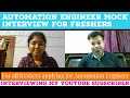 Automation Engineer Mock Interview for 0-1 YOE Selenium Java SDET Interviewing my Subscriber