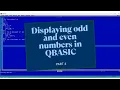 Even odd numbers in Qbasic