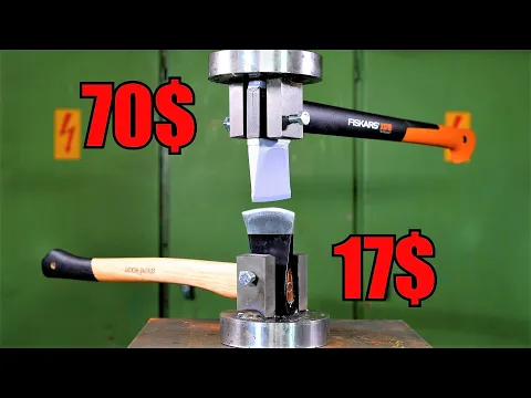 Download MP3 Brutal Axe Test with Hydraulic Press