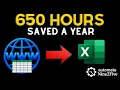 Automate Table Data Extraction from Web at Work Save 650 Hours a Year 13k Worth of Time