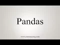 Download Lagu How To Say Pandas