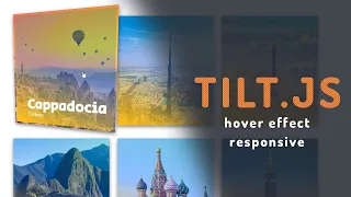 Tilt Mouse Move Effect using Tilt js Responsive Tutorial