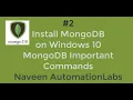 Install MongoDB on Windows OS - Create Collections Documents MongoDB Query Commands