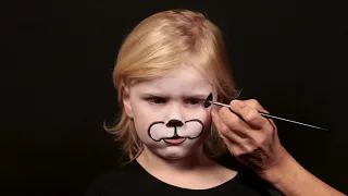 Face paint example Dog Dalmatian