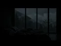 Calming Night Rain in Outside on the Window Cozy Bedroom | Soft Warm Atmosphere for Deep Sleep