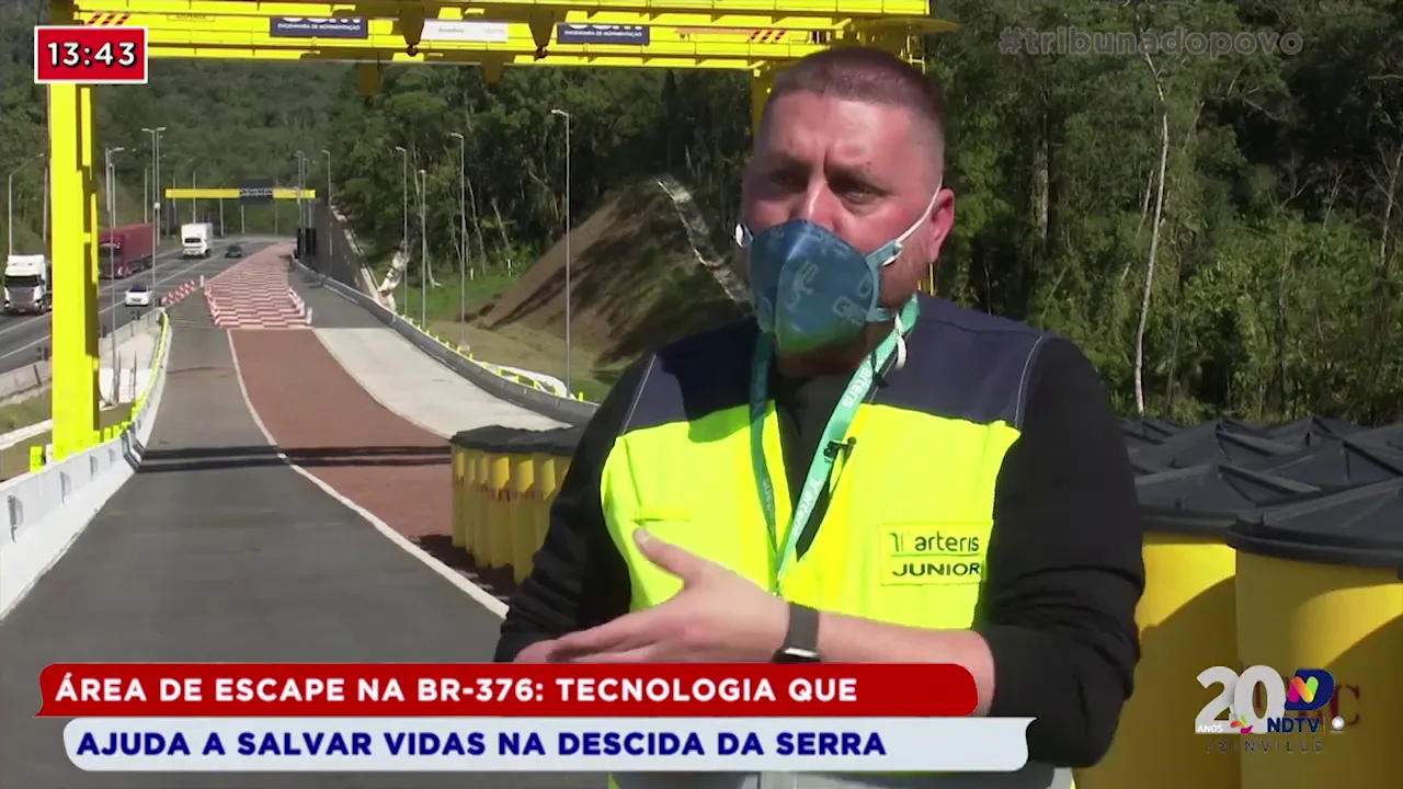 Área de escape na BR-376: Tecnologia que ajuda a salvar vidas na descida da serra