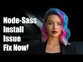 node-sass installation issue