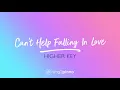 Haley Reinhart - Can't Help Falling In Love (Higher Key) Piano Karaoke