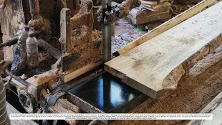 Sawmilling: How a Bandsaw Turns a Log Into a Finished Board 
