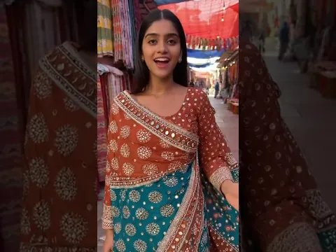Best Tribal Mirror Work Saree! Saree for celebratory times. #saree #mirrorworksarees  #drape