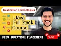 25 LPA as Fresher Software Developer Institute in Bangalore for Java Full Stack Course