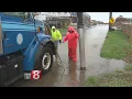 MESSY MONDAY Waterbury saw sleet East Haven had flooded roads